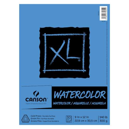 Block Para Acuarela Canson Watercolor Xl 300g 22.9x30.5cm